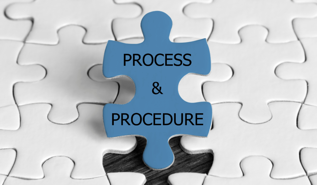 Blue puzzle piece for business process documentation