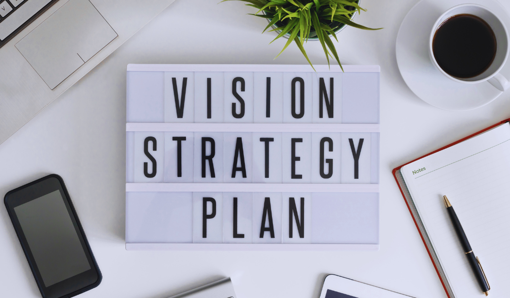 Vision, Strategy, Plan image for aligning your tech strategy blog post